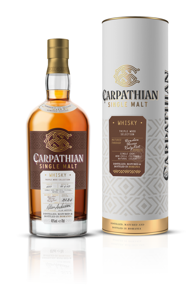 Carpathian Single Malt Triple Wood Collection (Bourbon, Oloroso, Ruby Port) 700 ml - 46%