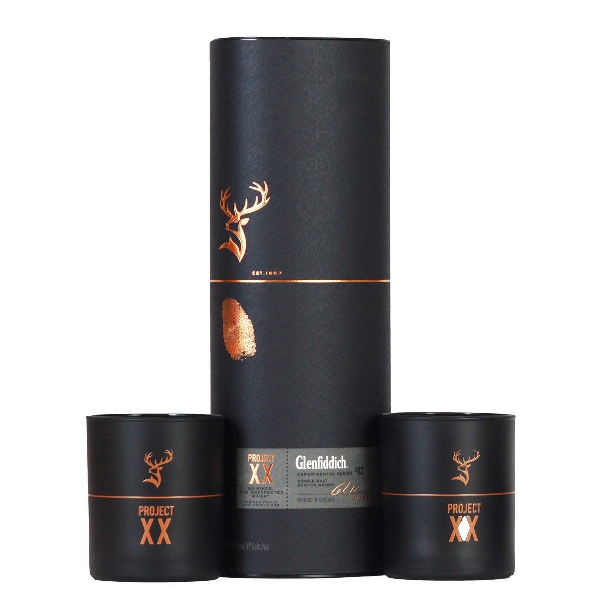 Glenfiddich XX 700 ml + 2 pahare cadou