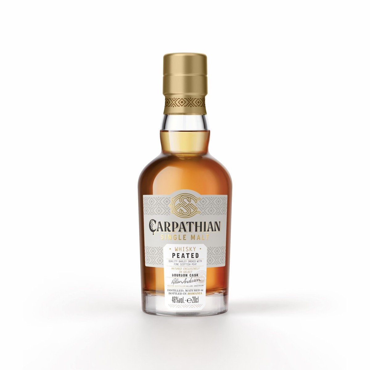 Carpathian Single Malt Peated 46% - 0,2L