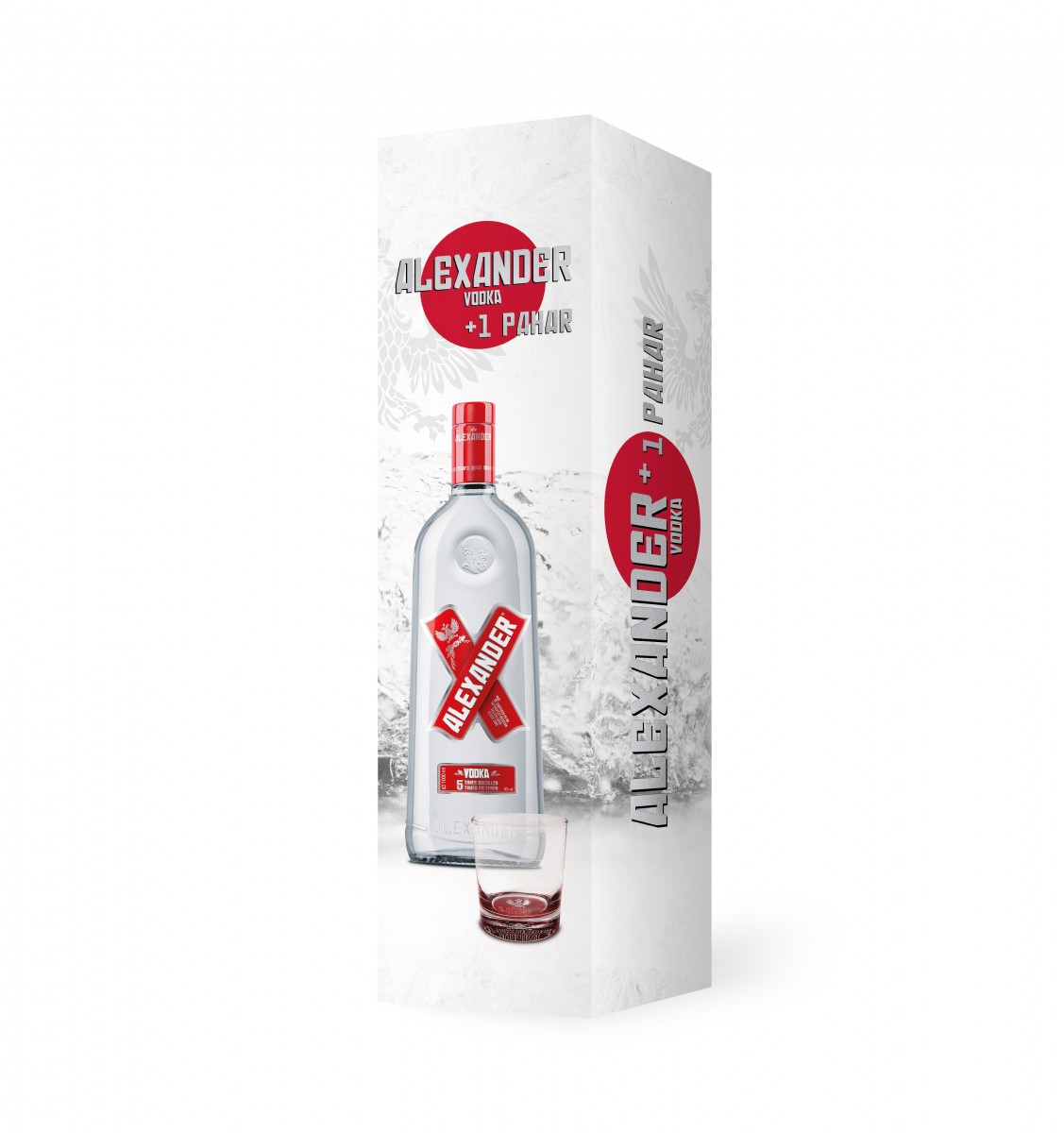 Vodka Alexander 1000 ml + pahar