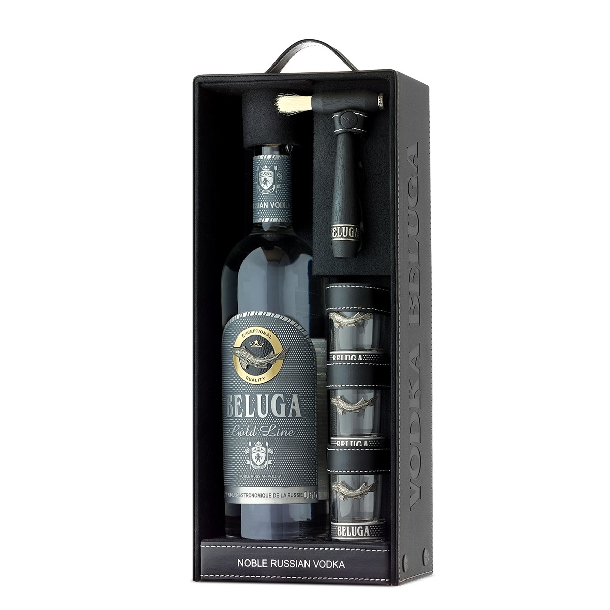 Beluga Gold Line 700 ml + 3 shots Iconic Drinks
