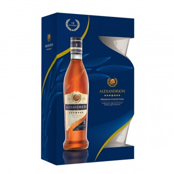 Alexandrion 7* 700 ml + 2 pahare