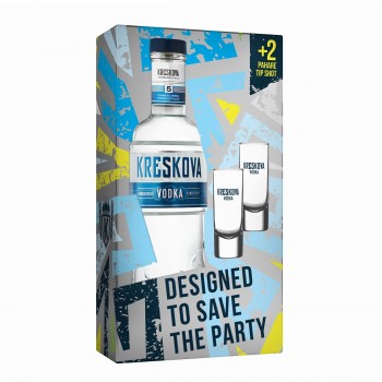 Kreskova Vodka 700 ml + 2 pahare shot