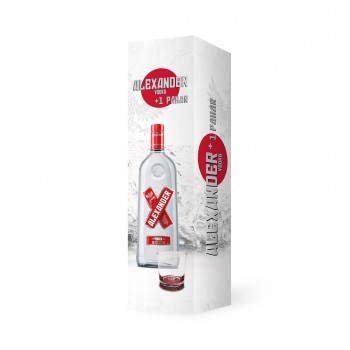 Vodka Alexander 1000 ml + pahar