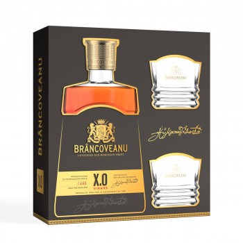 Brancoveanu XO 700ml + 2 glasses